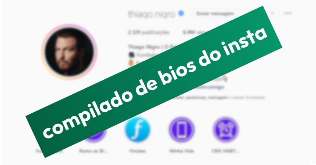 Lista de bios de infoprodutores para inspiração